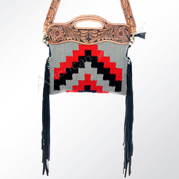 American Darling Cross Body Hand Tooled Saddle Blanket Genuine Leather Western Women Bag Handbag Purse | Crossbody for Cute